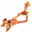statue-figurine-grenouille-orange-sur-le-ventre
