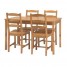 table-4-chaises-en-pin-massif-ikea-tres-bon-etat-urgent
