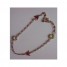 bracelet-plaque-or-papillon-brillant-rose-neuf-fdp-gratuit