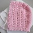 bonnet-beguin-rose-bebe-tricot-laine-fait-main