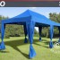 tente-pliante-flextents-pro-3x6m-bleu-incl-6-rideaux-decoratifs